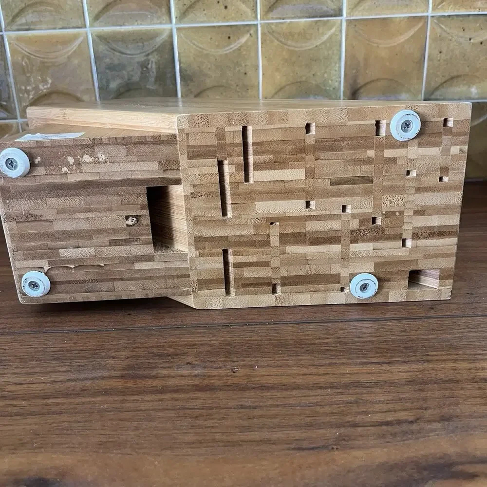 Shun 11-Slot Bamboo Wood Knife Block